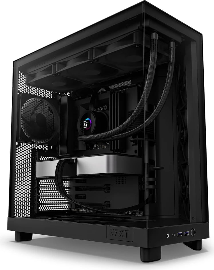 Kasë kompjuteri NZXT H6 Flow (CC-H61FB-01) - e zezë