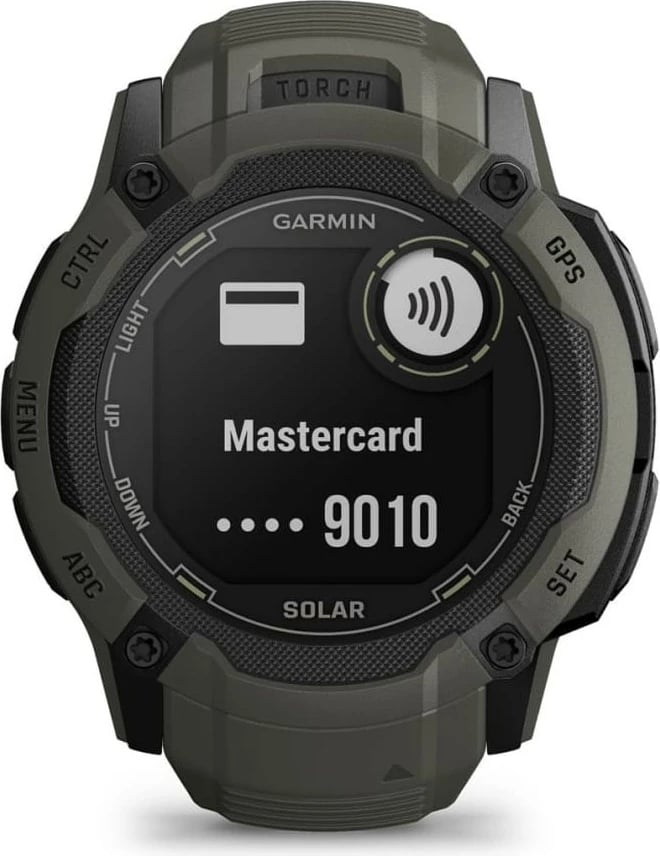 Smartwatch Garmin Instinct 2X Solar, 1.1",, 0.064GB, GPS, e gjelbër