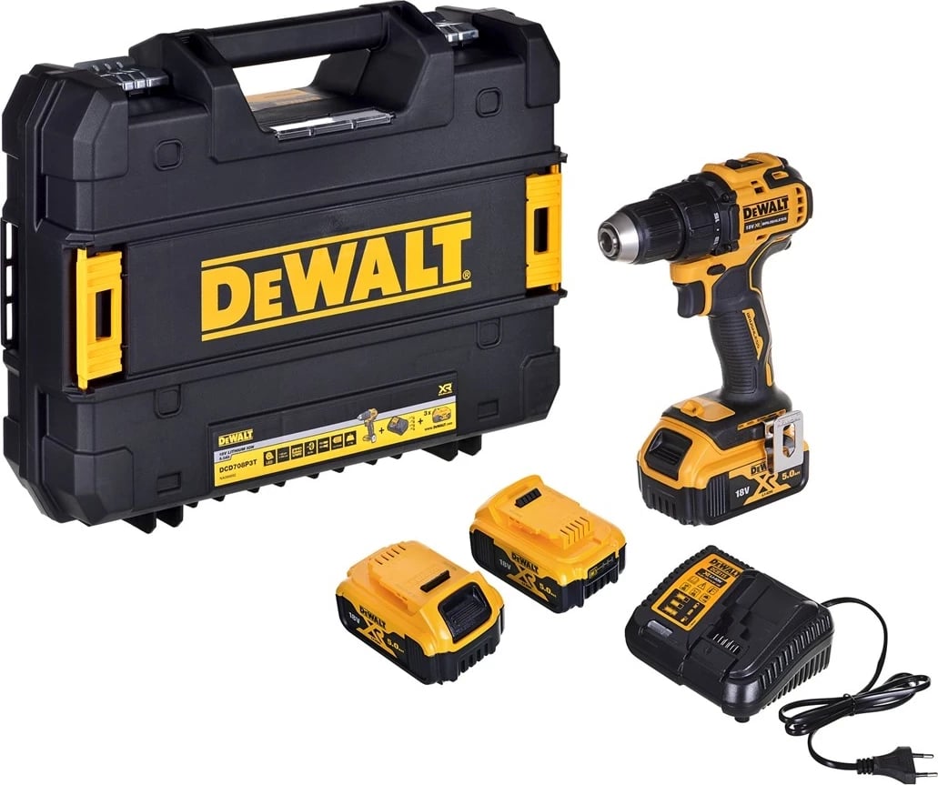 Bormakinë pa tela DeWalt DCD708P3T, 18V