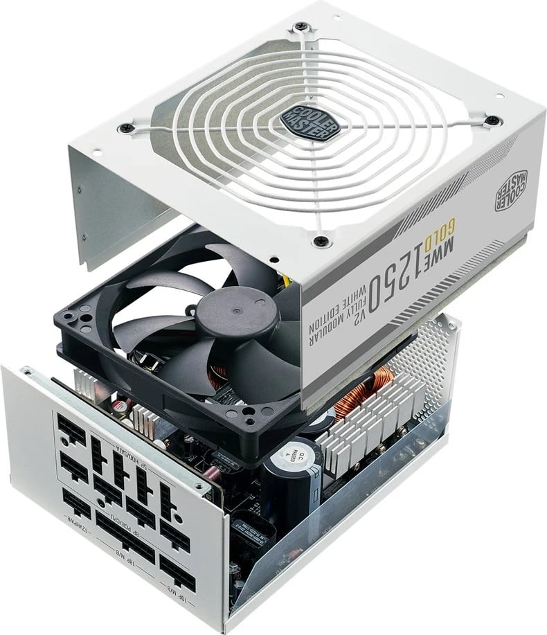 Furnizues energjie Cooler Master MWE Gold 1250 - V2 ATX 3.0, Bardhë