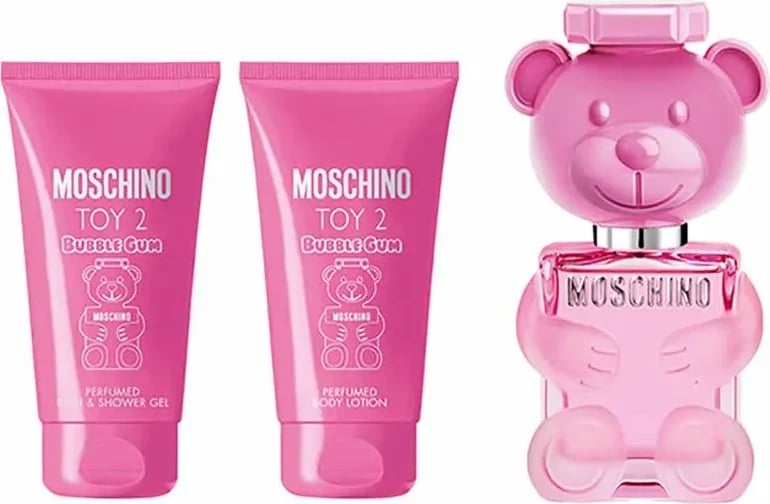 Set Moschino Toy 2 Bubble Gum, EDT 50ml, Locion Trupi 50ml, Xhel Dushi