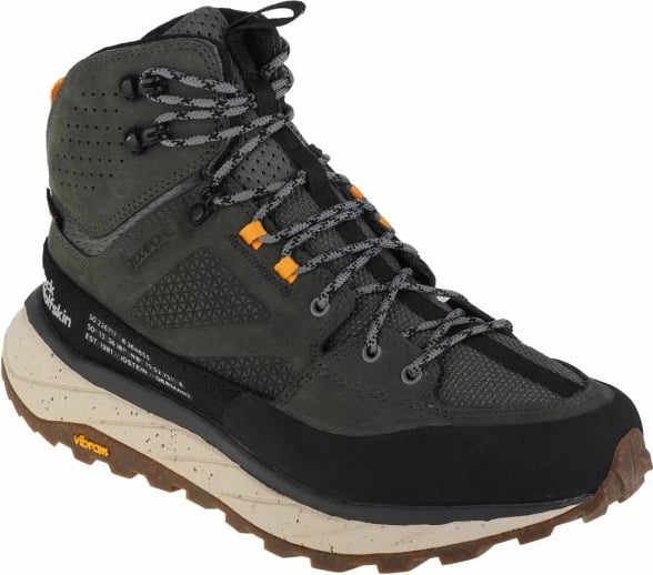 Këpucë për meshkuj Jack Wolfskin Terraquest Texapore Mid, të gjelbërta