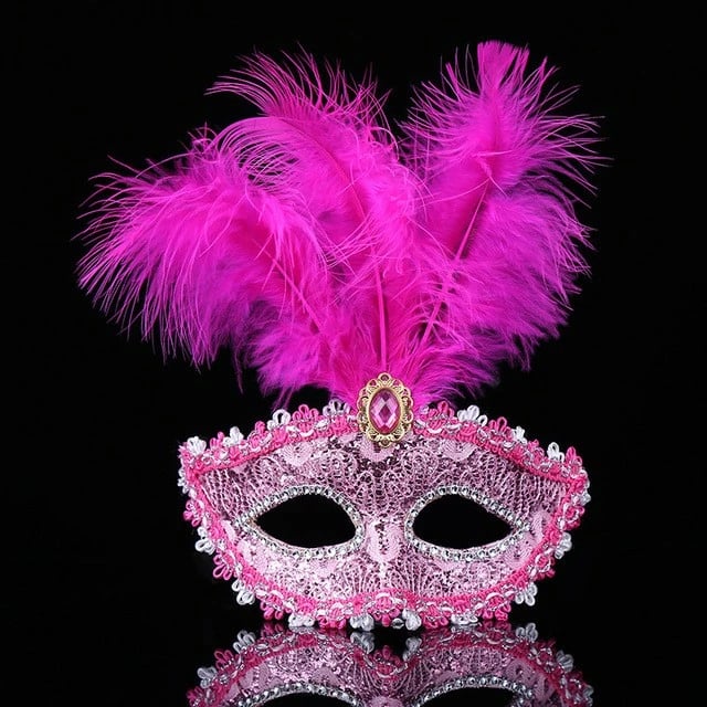 Maskë për party Himarry, rozë