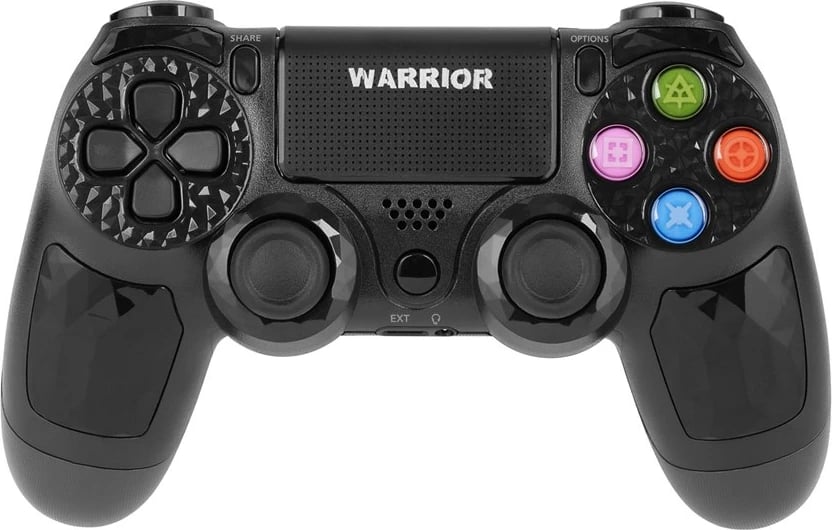 Gamepad Kruger & Matz Warrior për PS4 / PC, i zi