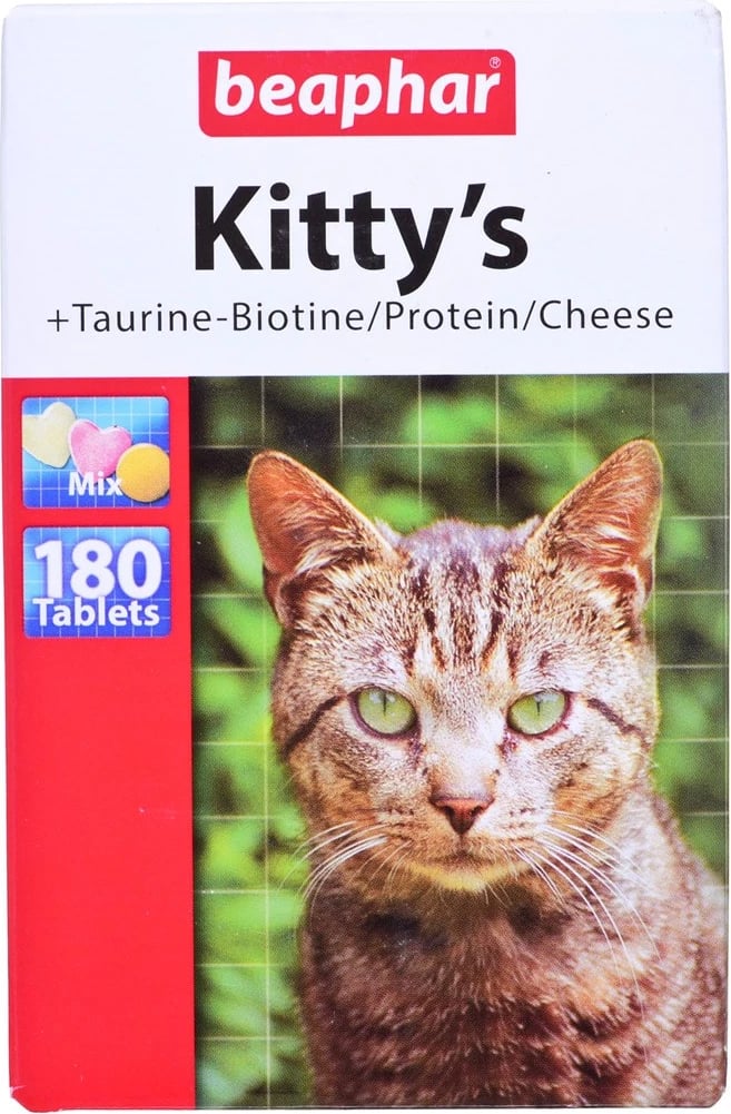 Tableta vitamina për mace Beaphar Kitty's Mix, 180 copë