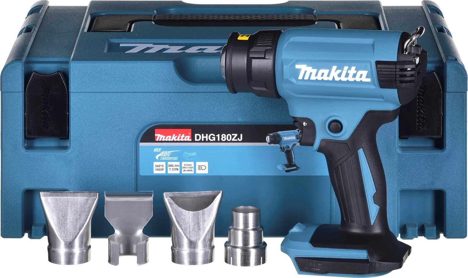 Pistolete nxehtësie MAKITA DHG180ZJ, 18V, Blu