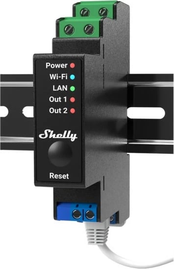 Relé solid Shelly Pro 2PM, 2 kanale, Wi-Fi, i zi