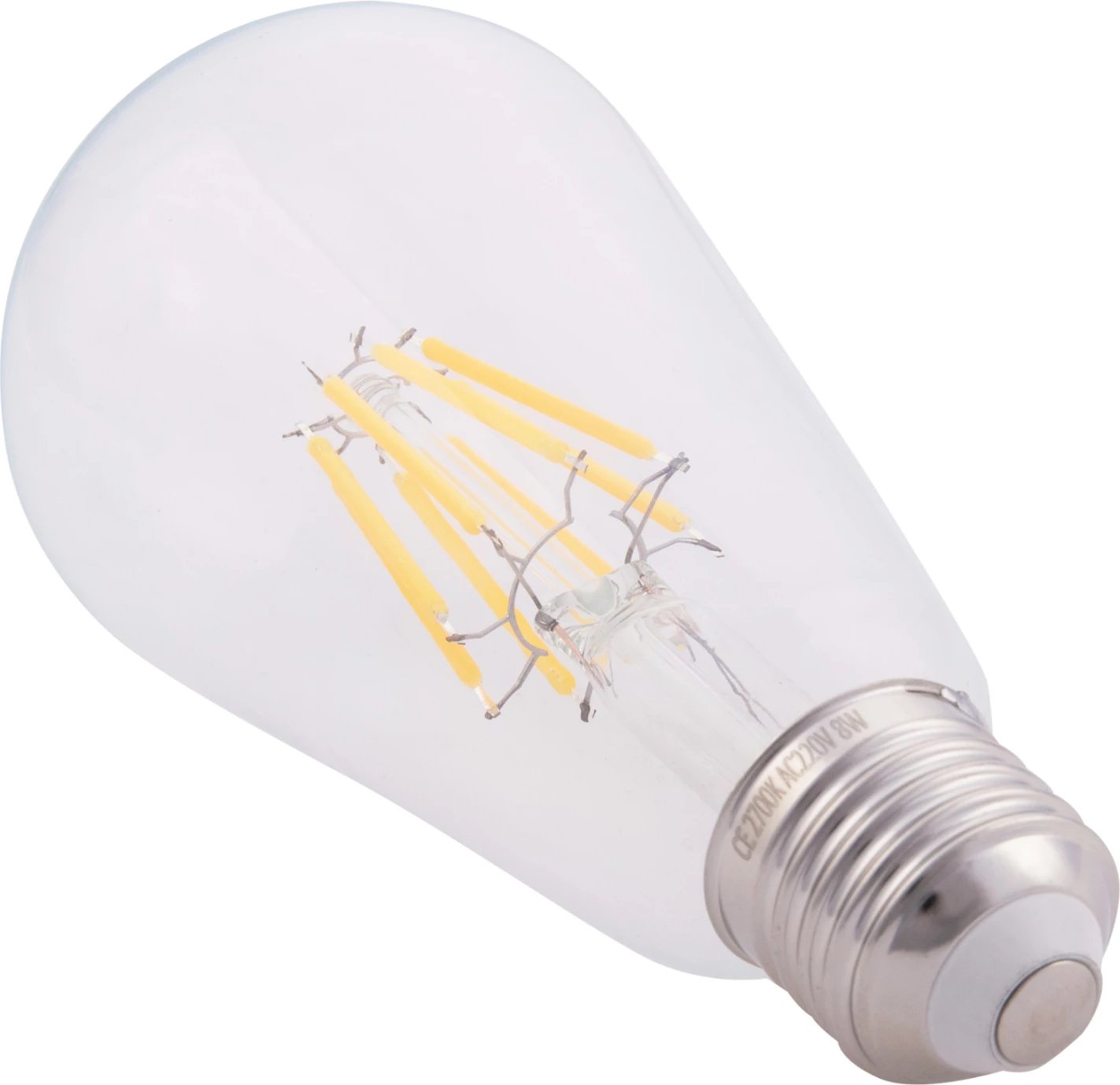 Llambë LED filament, 8W, E27, e zbehtë, 3000K, e qartë, FH4188.01