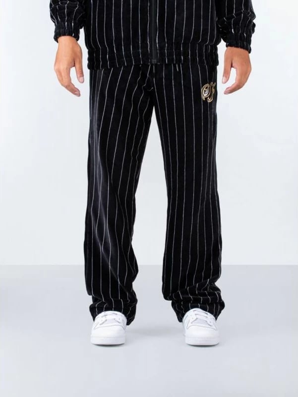 Pantallona sportive Sean John, modeli Vintage Pinstripe Velours për meshkuj