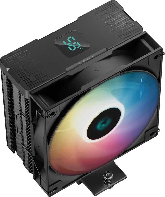 Ftohësi Procesori DEEPCOOL AG400 Digital BK ARGB, 12 cm, Zi