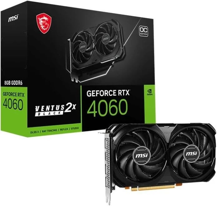 Kartelë grafike MSI GeForce RTX 4060 VENTUS, 2X 8GB DLSS 3