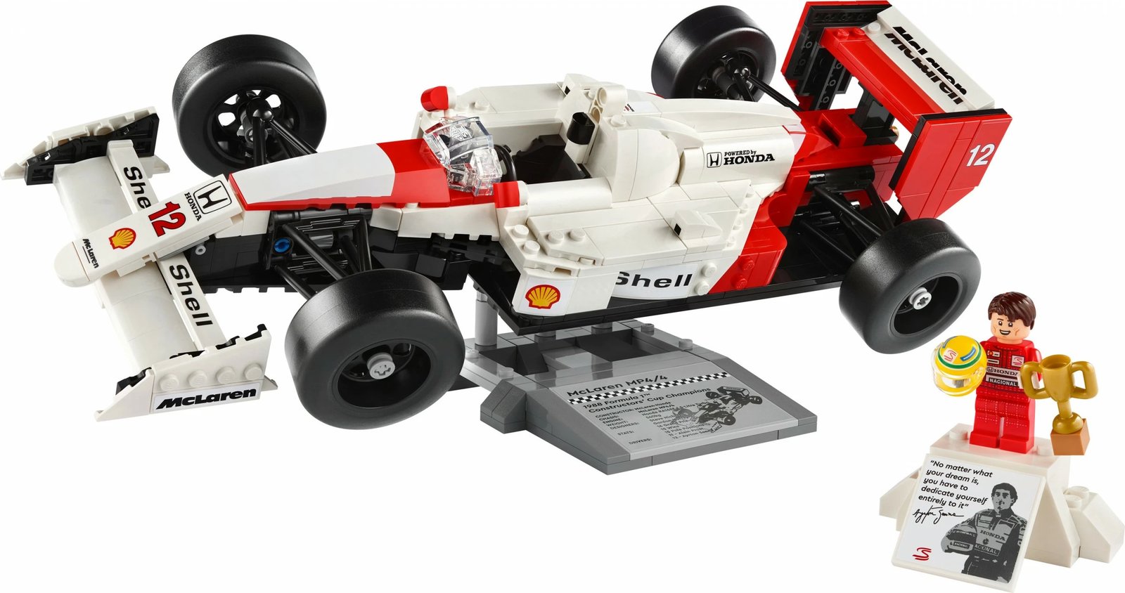 Set ndërtimi LEGO McLaren MP4/4 & Ayrton Senna, 693 pjesë, shumëngjyrësh