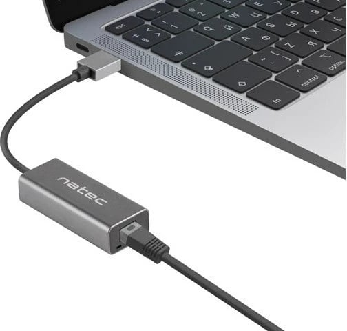 Kartë Rrjeti NATEC CRICKET USB 3.0 1X RJ45, e Zezë