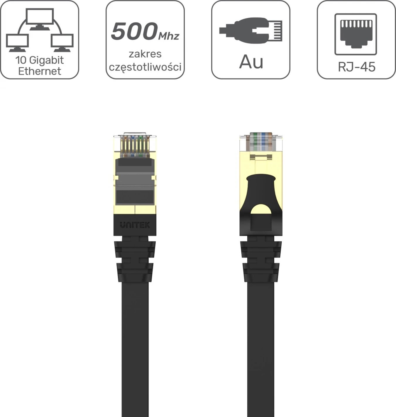 Kabllo UTP 1.0m e sheshtë Unitek