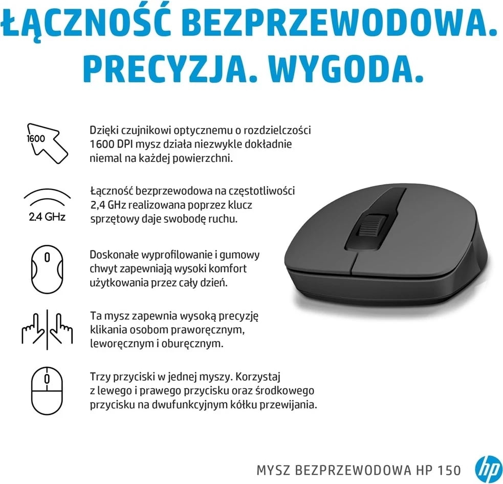 Maus HP 150 Wireless, i zi