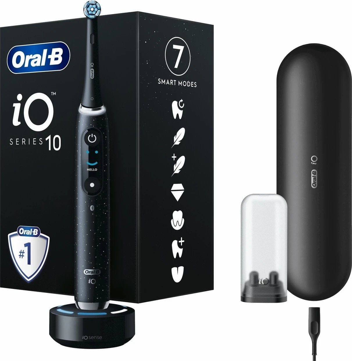 Furça elektrike për dhëmbë Oral-B iO Series 10, e zezë