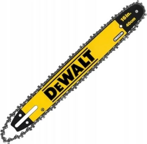 Shufër udhëzuese DeWalt 40cm dhe zinxhir, e verdhë