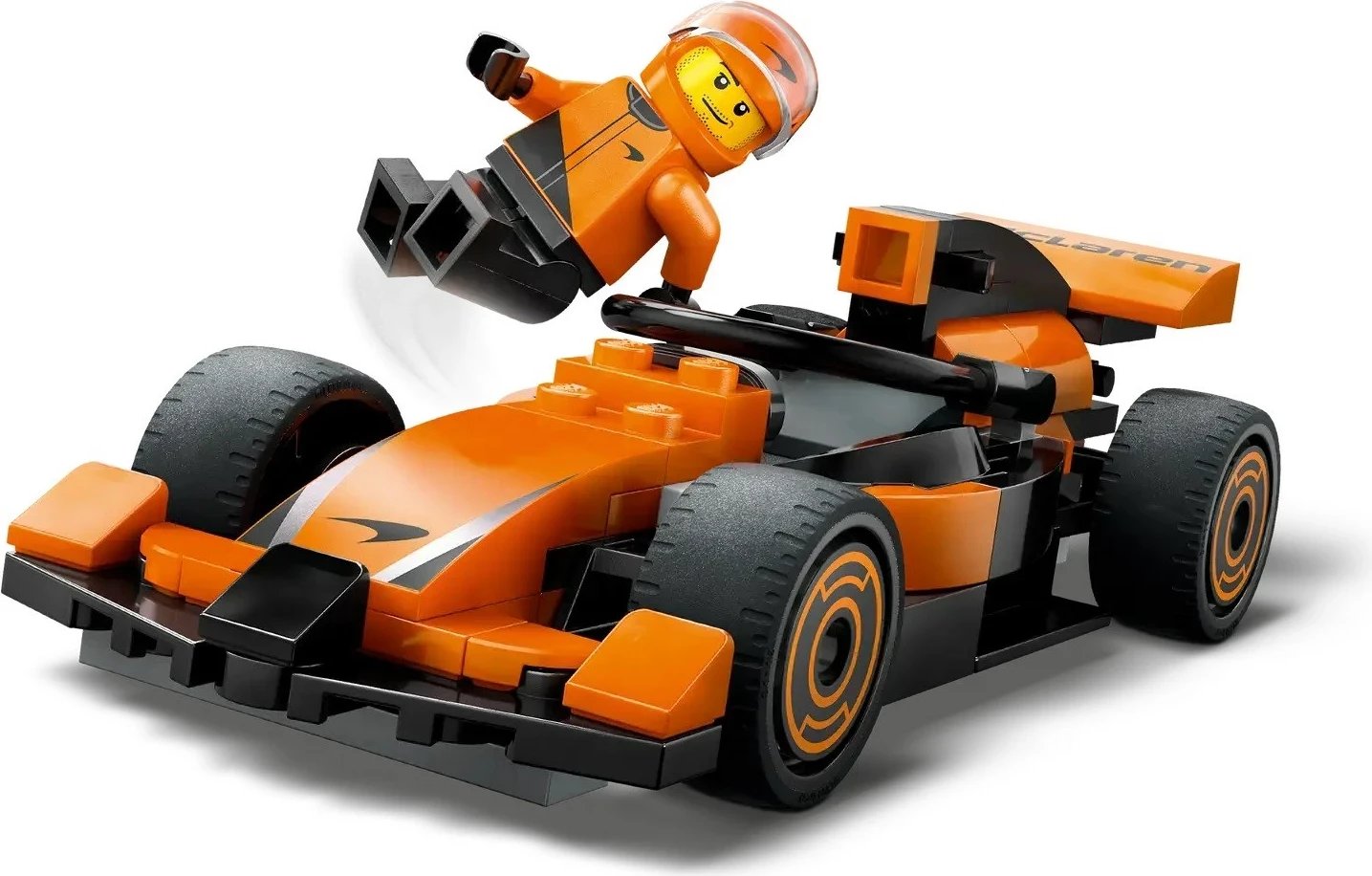 Set LEGO City 60442, Shofer F1 me Makina McLaren, Portokalli