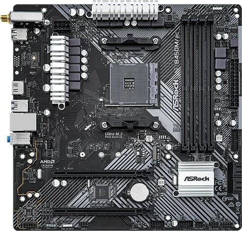 Pllakë amë Asrock B450M/AC R2.0, Socket AM4, micro ATX