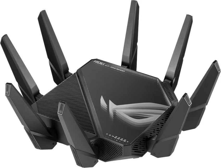 Router ASUS GT-AXE16000, 4 bërthama, 2.4 GHz, 5 GHz, 6 GHz, i zi