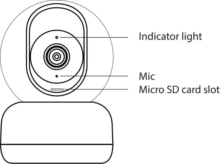 Kamera inteligjente WOOX R4040, PTZ, WiFi, brenda shtëpisë, Full HD 1080p, e zezë