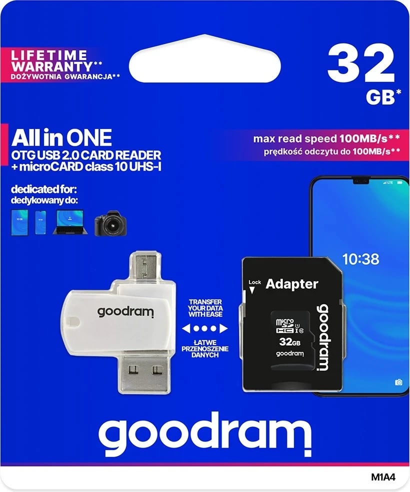 Kartë memorie GOODRAM Micro SDHC, 32GB