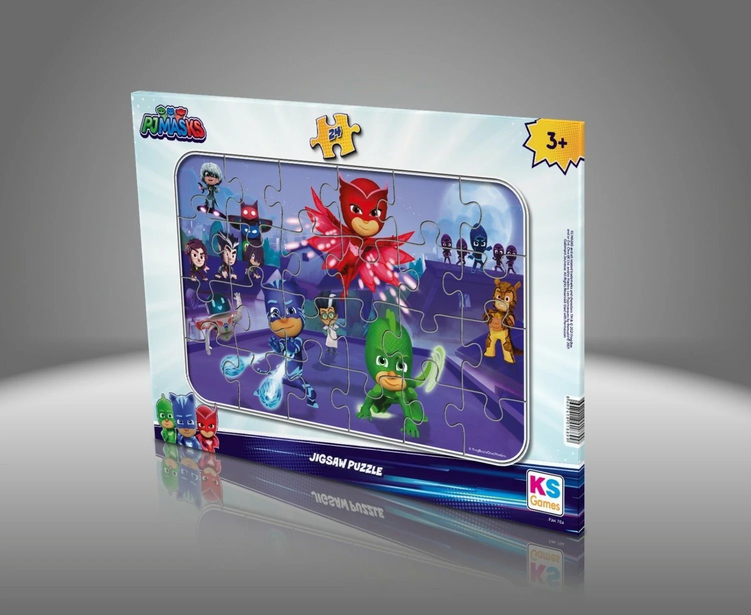 Puzzle kornizë KS Games PJ Masks, 24 copë