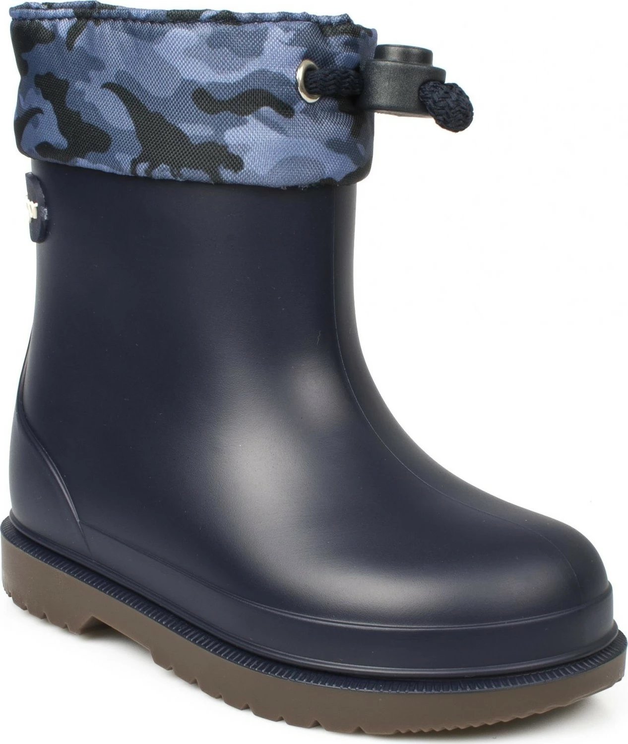 Çizme për fëmijë Igor W10212K Bimbi Camo Rain, të kaltra