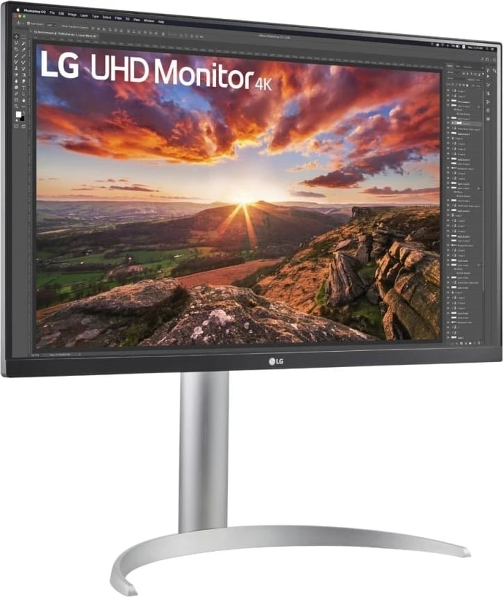 Monitor Kompjuteri LG 27UP85NP-W, 27", 4K Ultra HD LED, Argjendtë