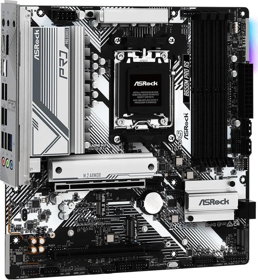 Pllakë amë ASRock B650M Pro RS, Socket AM5, Chipset B650, DDR5