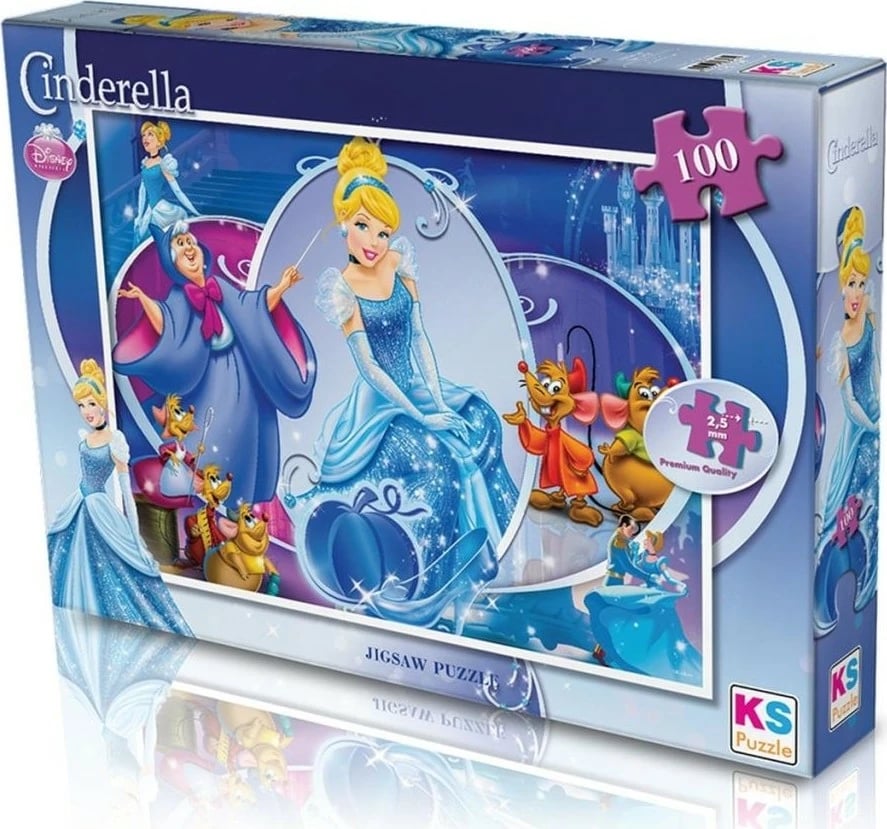 Puzzle për fëmijë KS Games, Cinderella, 100 copë