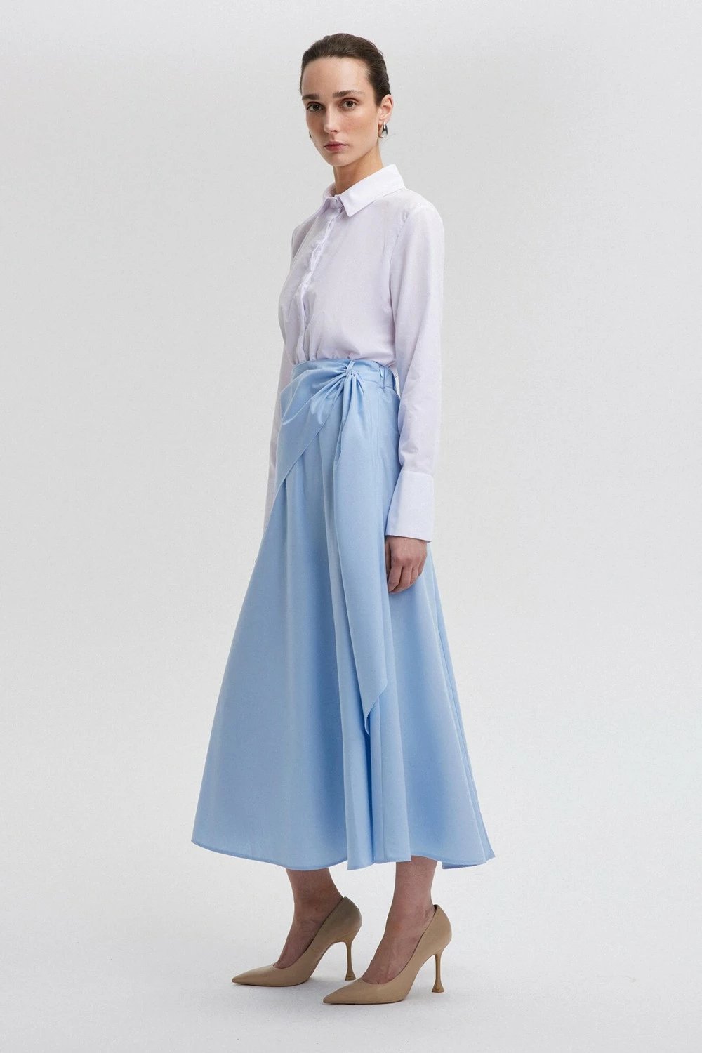 Fund poplin për femra Touche, blu