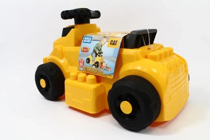 Lodër me rrota MEGA BLOKS CAT, MATTEL, e verdhë