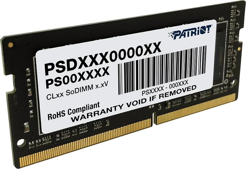 RAM Memorje Patriot SIGNATURE DDR4 SO-DIMM 8GB 3200MHz, e zezë