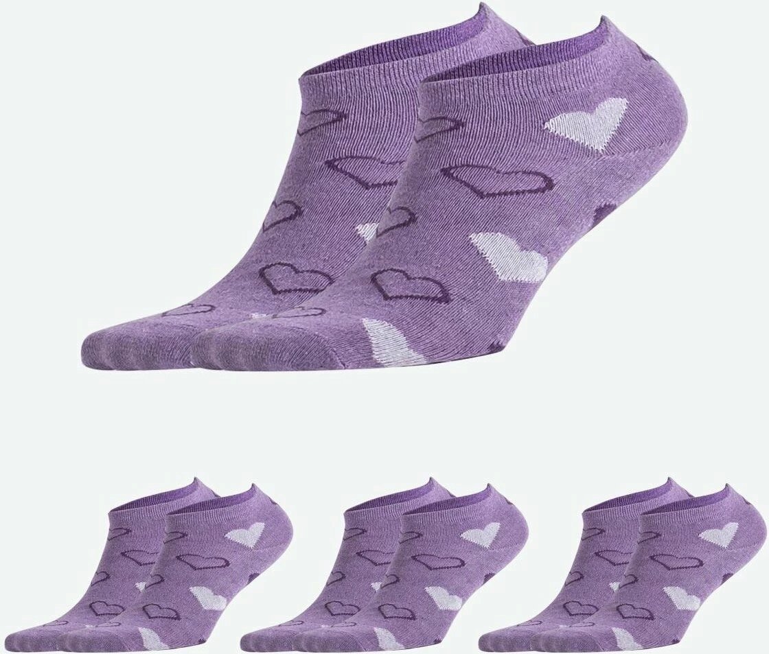 Çorape për femra Socksmax, të purpurta, set 3 copë