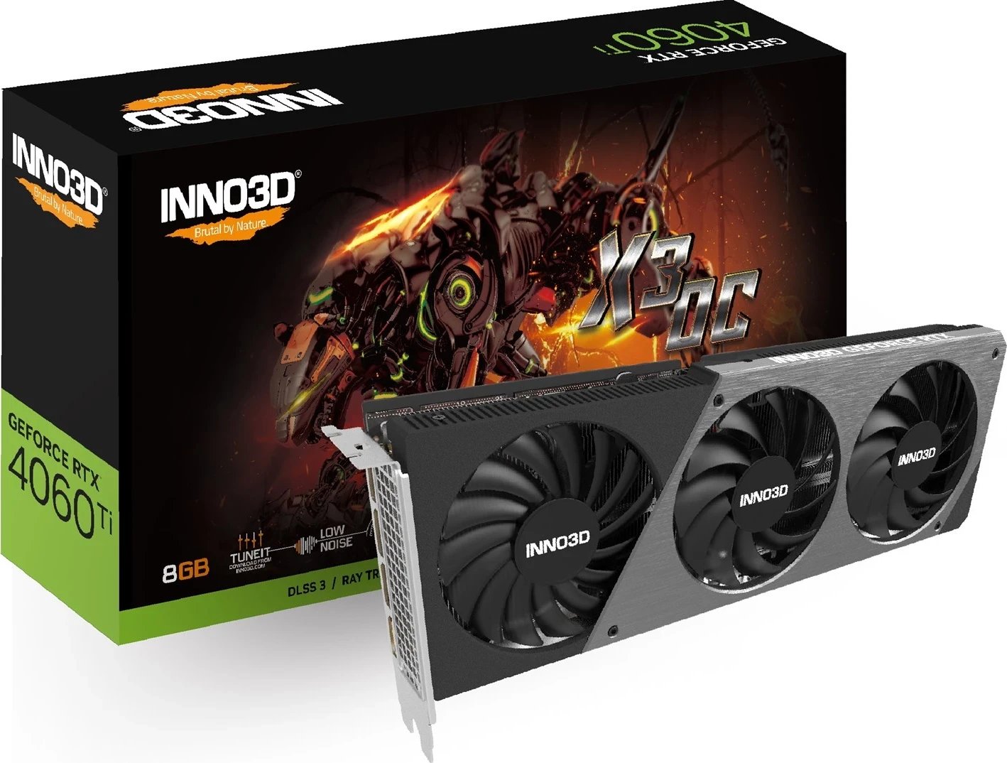 Kartë Grafike INNO3D Geforce RTX 4060 TI X3 OC, NVIDIA 8 GB GDDR6