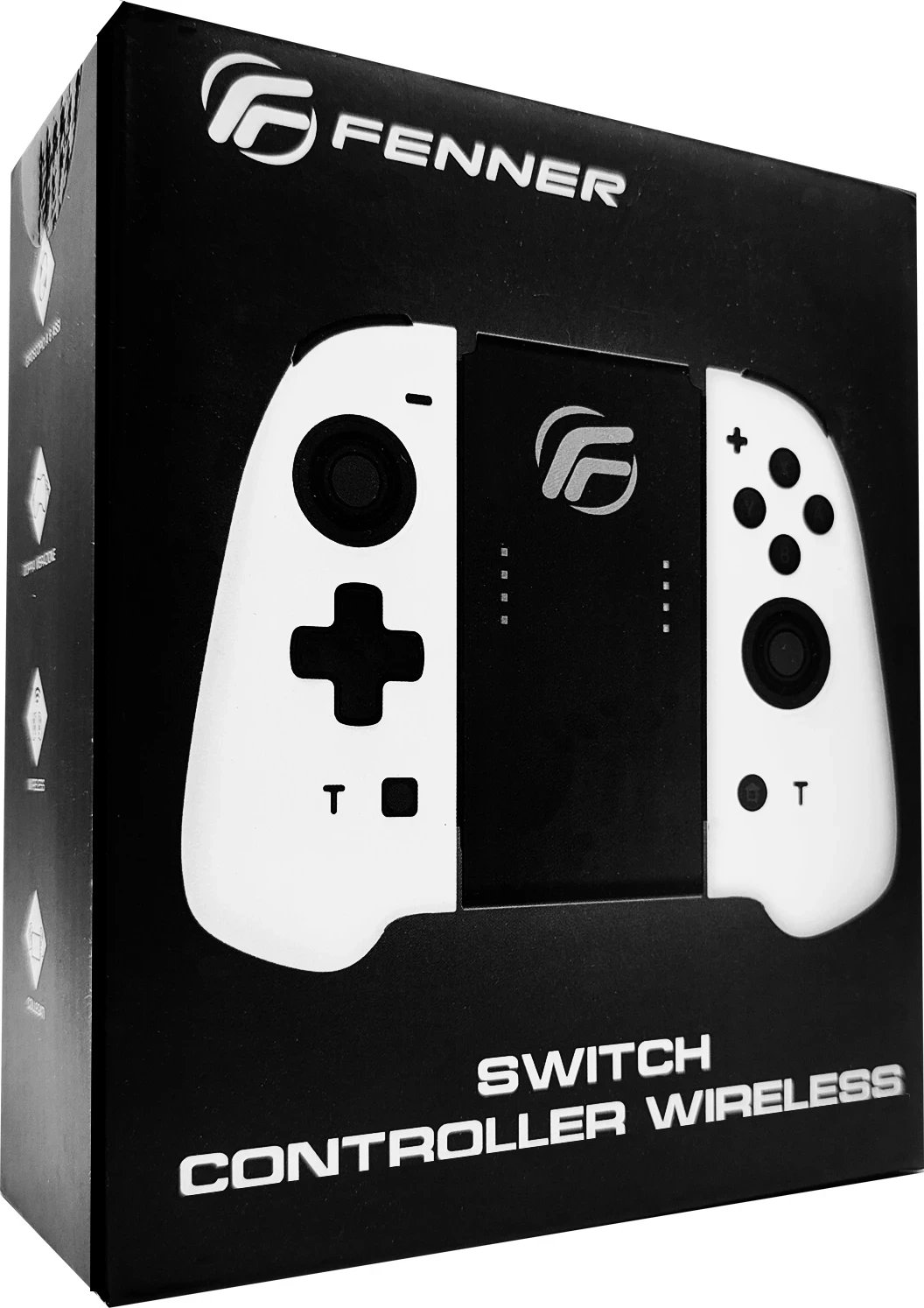 Kontroller Fenner Tech JoyCon Wireless Switch Bardhë