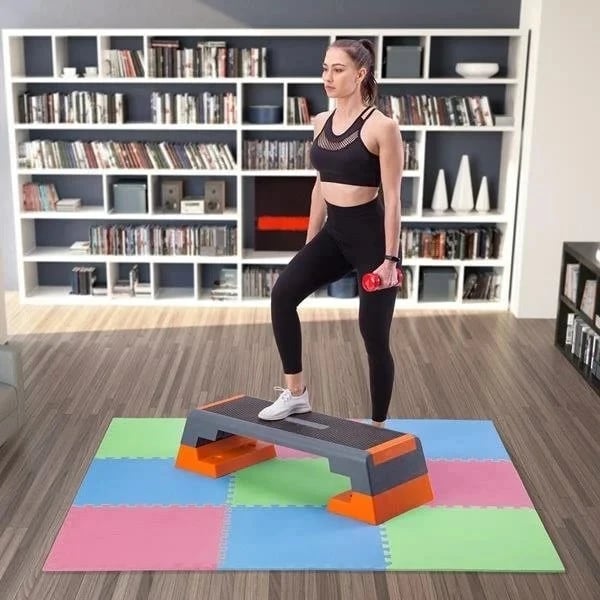 Puzzle mat ONE FITNESS MP10, jeshil-blu-kuq, multipack