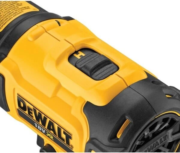 Fen industrial DeWalt DCE530N-XJ, 190 l/min, 530 °C, i verdhë