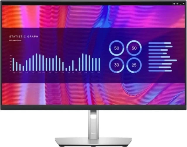 Monitor Dell P2723DE, 27", 60Hz, i zi/ argjend