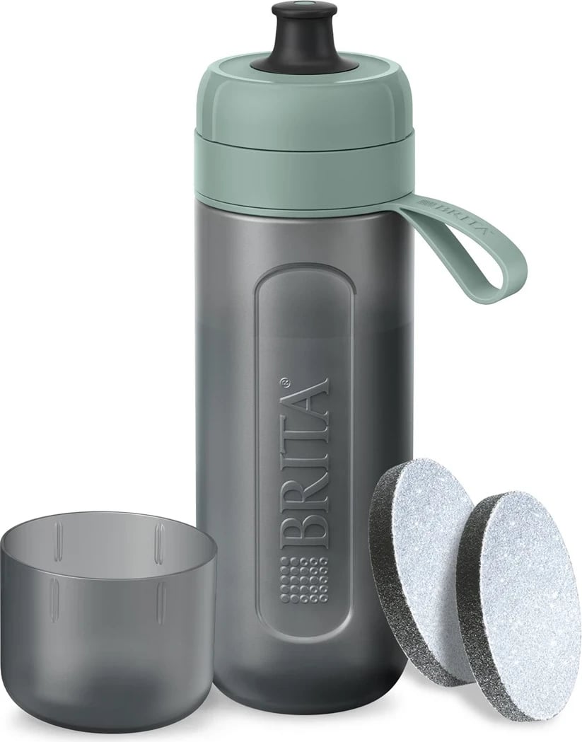 Shishe filtruese BRITA Active e gjelbër, 2 disqe filtruese