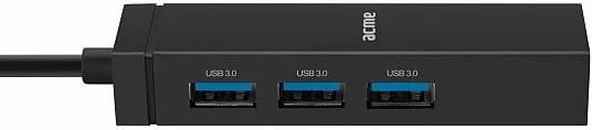 Përshatës Acme HUB HB540 USB 3.0,4 porte, RJ45, USB type-C