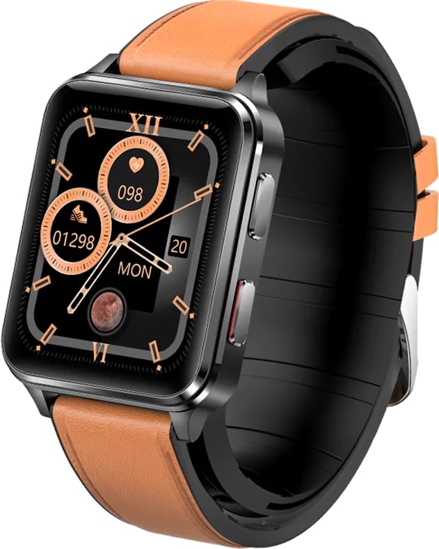 Kumi KU5 PRO smartwatch brown