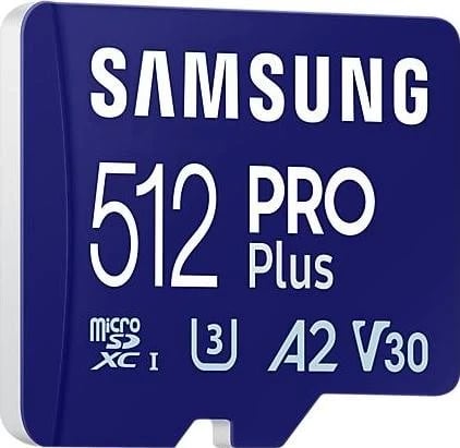 Kartë memorie Samsung Pro Plus, microSDXC, 512GB, 180MB/s