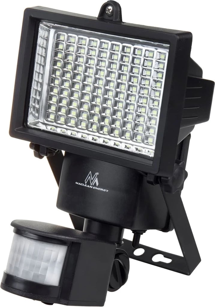 Dritë muri Maclean MCE442, LED, sensor lëvizje, IP44, 6W, e zezë