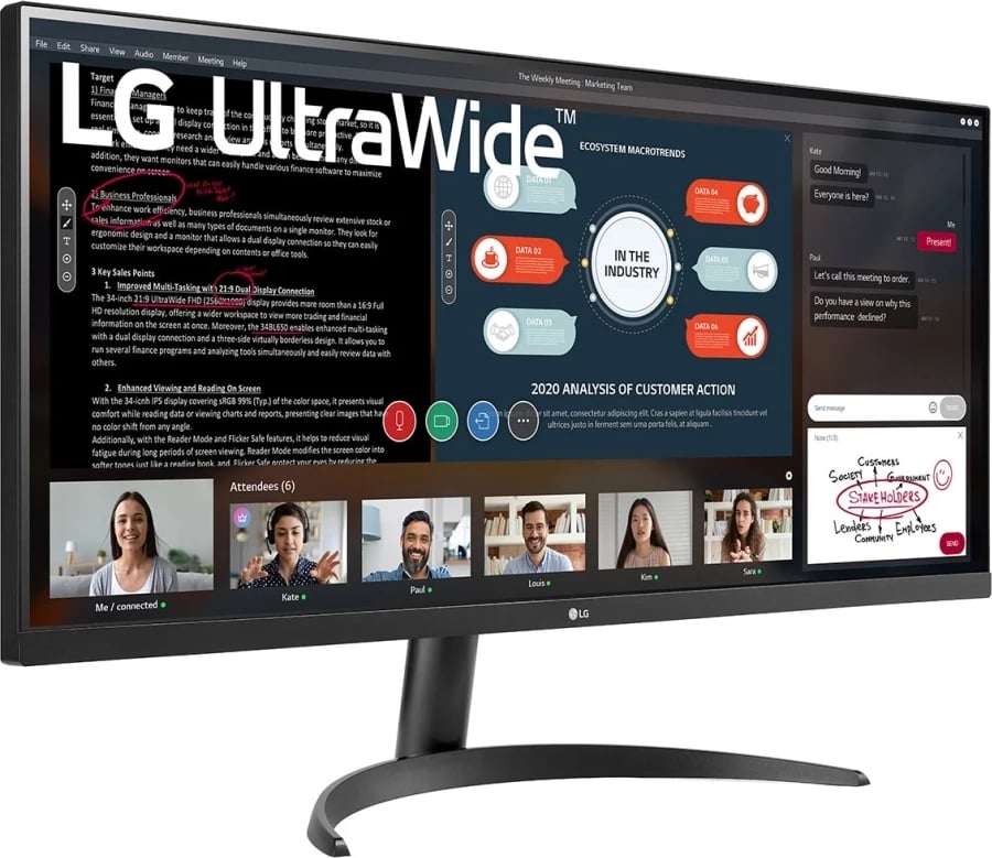 Monitor LG Ultrawide, 34" LED, 75Hz, i zi 