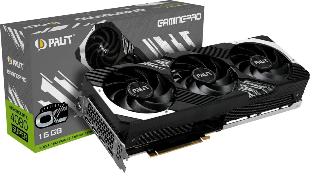 Kartelë grafike Palit GeForce RTX 4080 SUPER GamingPro OC, 16 GB GDDR6X, Blu