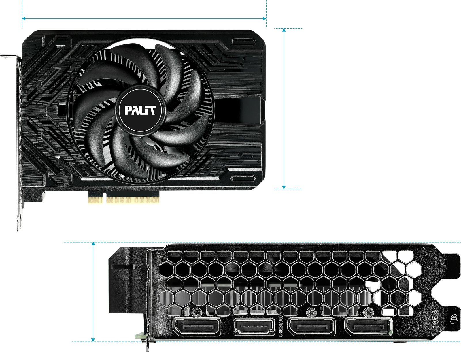 Kartelë grafike Palit GeForce RTX 4060, 8 GB, GDDR6, PCI Express x16 4.0, e zezë