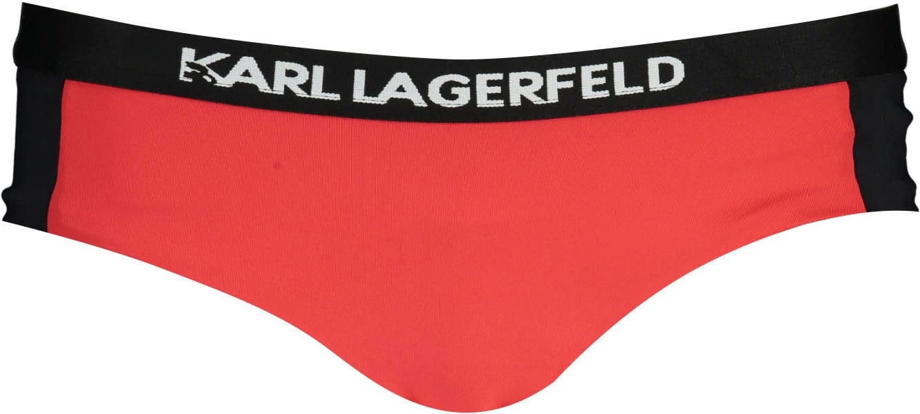 Të poshtme noti KARL LAGERFELD BEACHWEAR Side Bottom femra, të kuqe