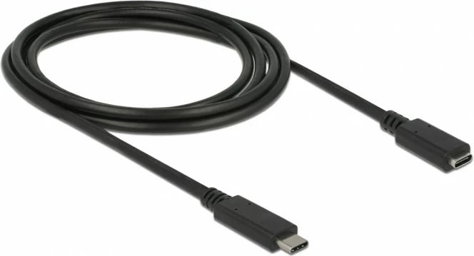 Kabëll USB DeLOCK SuperSpeed, 2 m, USB C, USB 3.2 Gen 1, 5 Gbit/s, i zi